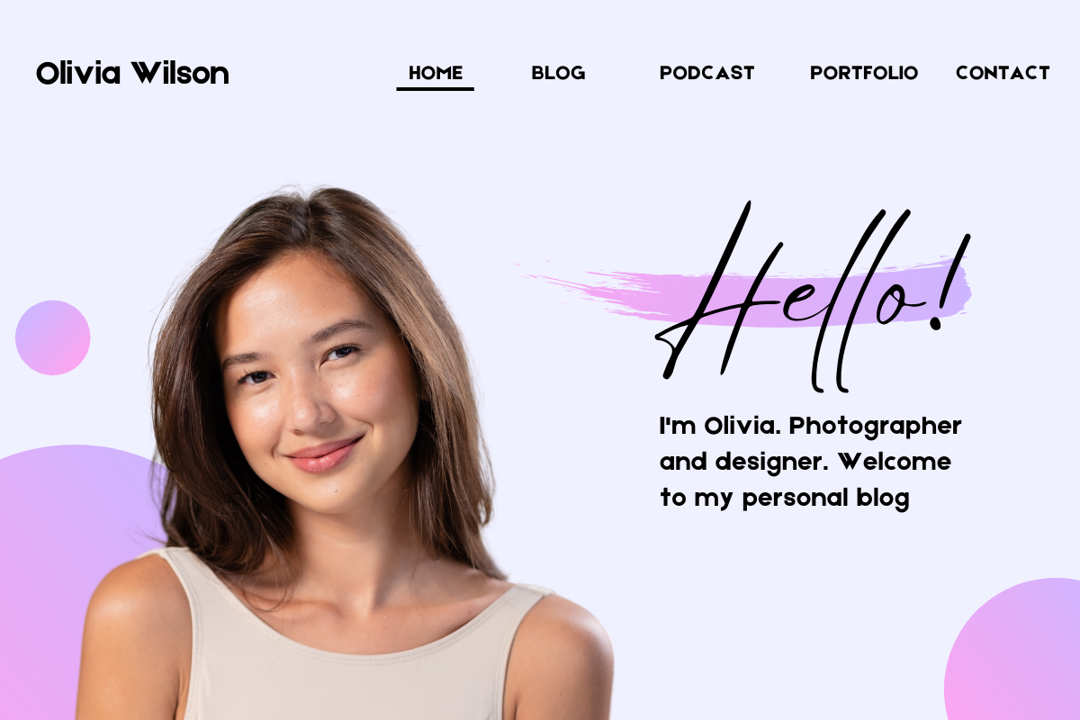 Modern Personal Portfolio Blog